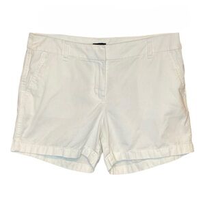 J. Crew Factory Chino Shorts White 5” Size 8